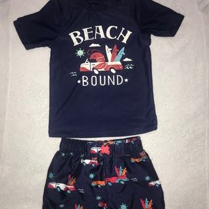Beach bathing suit set for baby boy